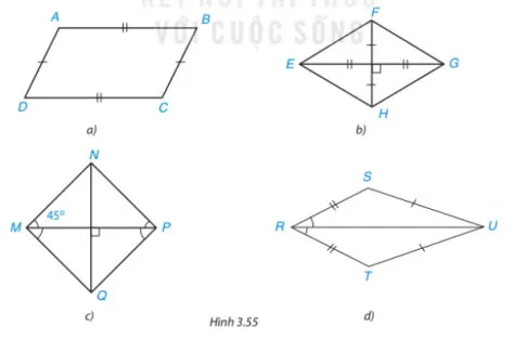 Toán 8 Bài 14: Hình thoi và hình vuông