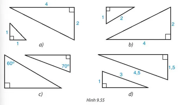 Toán 8 Bài 36: Các trường hợp đồng dạng của hai tam giác vuông