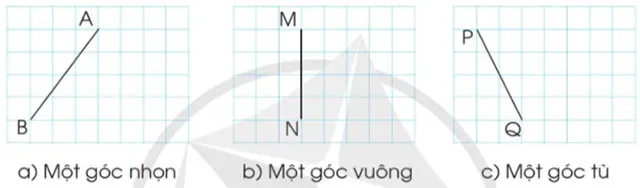 Toán lớp 4 Bài 19: Góc nhọn, góc tù, góc bẹt