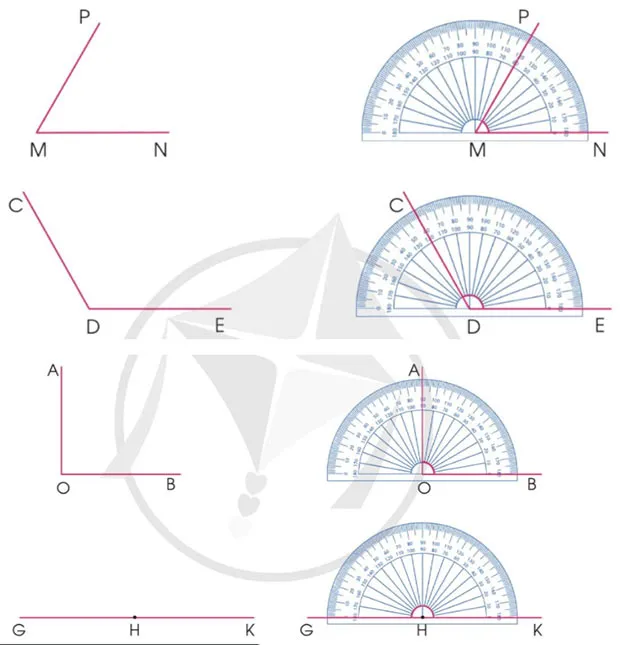 Toán lớp 4 Bài 20: Đơn vị đo góc. Độ