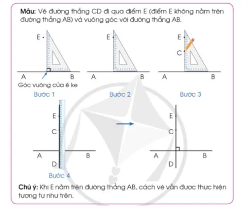 Toán lớp 4 Bài 21: Hai đường thẳng vuông góc. Vẽ hai đường thẳng vuông góc