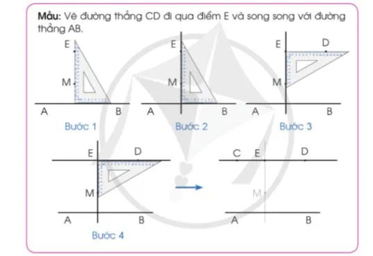 Toán lớp 4 Bài 22: Hai đường thẳng song song. Vẽ hai đường thẳng song song