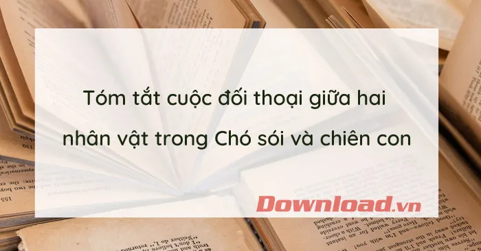 Tóm tắt cuộc đối thoại giữa hai nhân vật trong Chó sói và chiên con