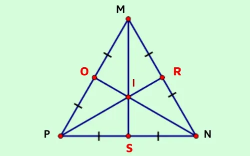 Trọng tâm tam giác: Khái niệm, tính chất và cách xác định