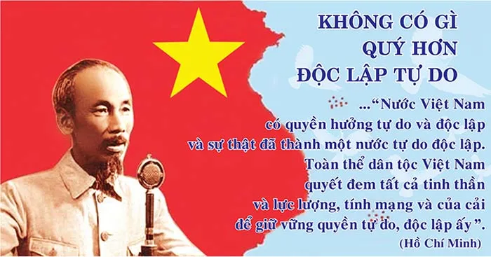 Văn mẫu lớp 12: Phân tích đoạn kết của bản Tuyên ngôn độc lập (Dàn ý + 5 mẫu)