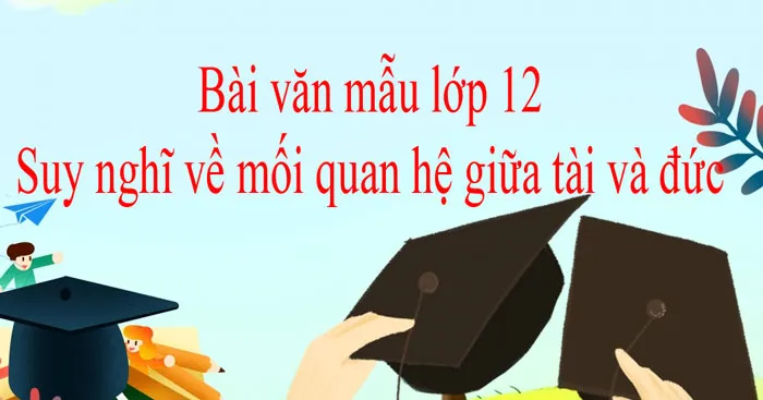 Văn mẫu lớp 12: Suy nghĩ về mối quan hệ giữa tài và đức