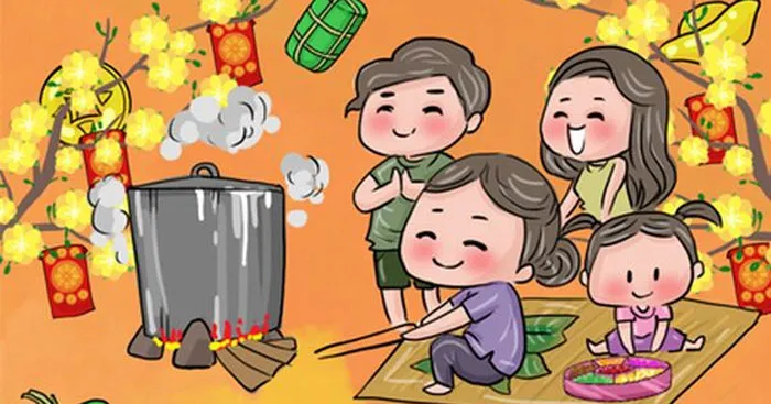 Văn mẫu lớp 6: Tả không khí ngày Tết quê em